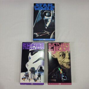 VHS Star Wars Original Trilogy Video Tape Movie Set Digitally Remastered